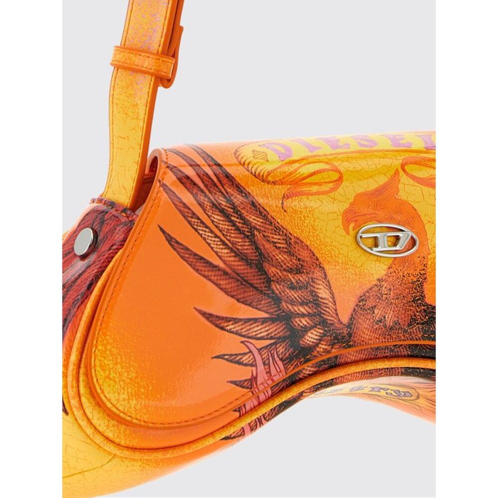 Diesel Shoulder Bag Woman Orange - Picture 3 of 3